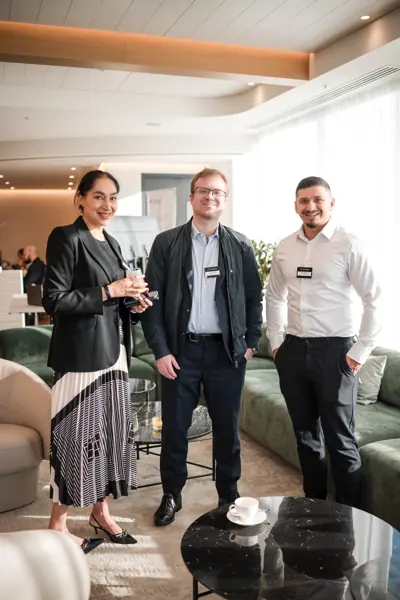 Guests pictured together at the event at Goodwin — Management Incentives in the AI Era