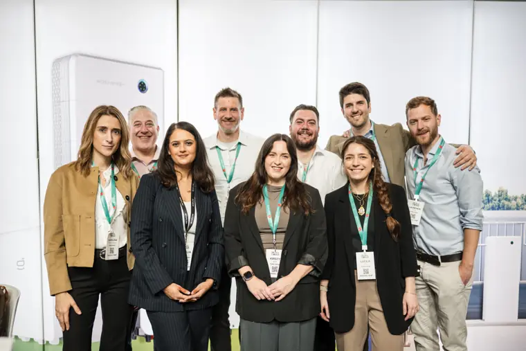 The exhibition team pictured together at Fáilte Solar at Solar & Storage