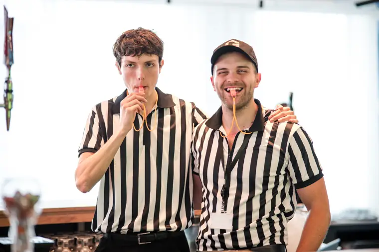 Two members of the event bar team at Goodwin Tavern.