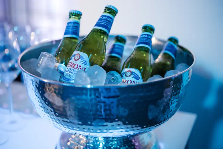 Drinks chilled for the awards reception.