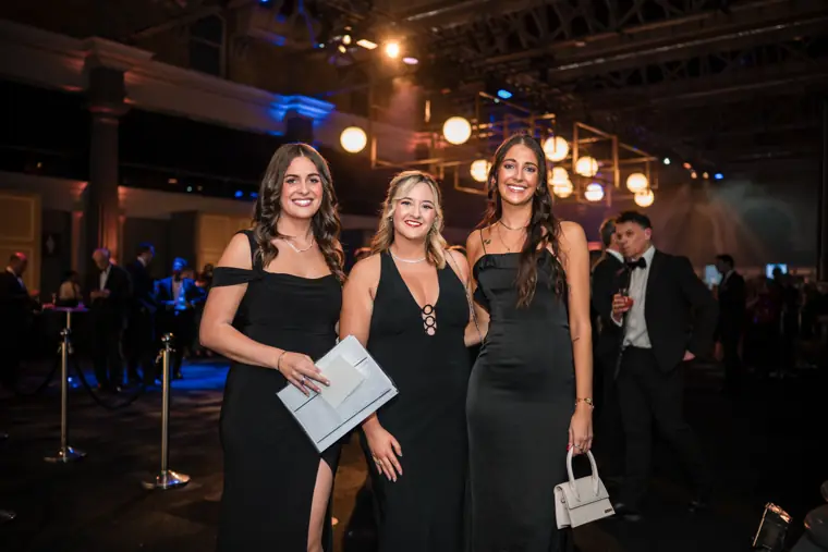 Guests arriving with their awards programmes.