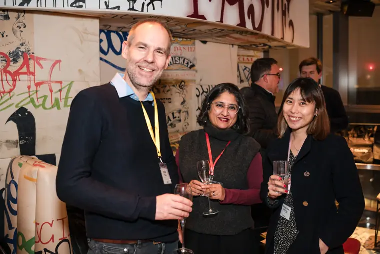 Attendees together at the evening reception.