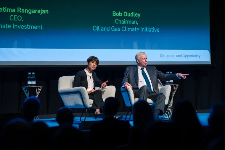 Conference speakers and panel discussion.