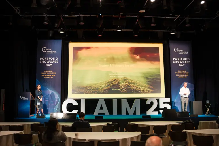 Investor meeting venue and event details.