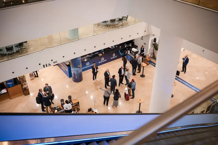 Investor meeting venue and event details.