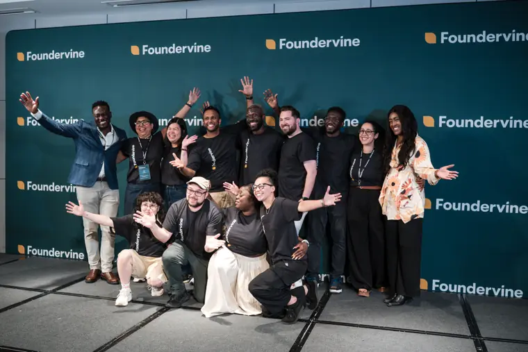 Founderfest speakers and guests on the Foundervine stage.
