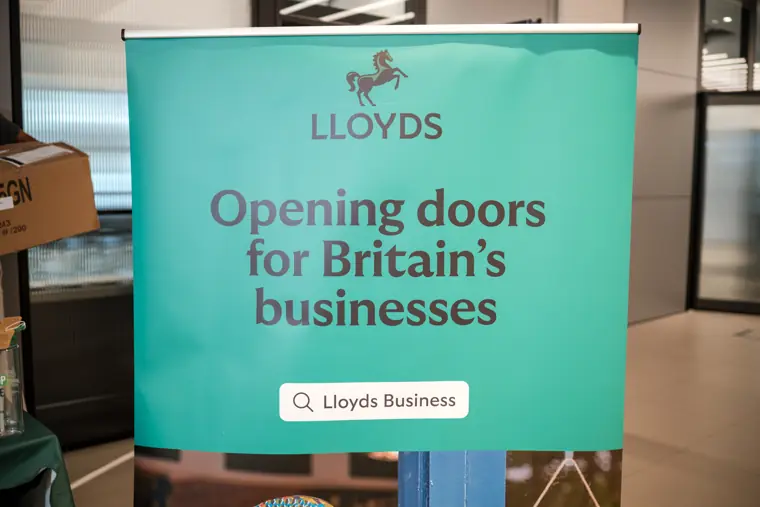 Lloyds business sponsor sign.