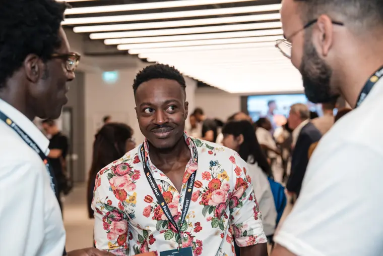 Delegates connecting at Founderfest.