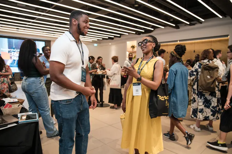 Delegates connecting at Founderfest.