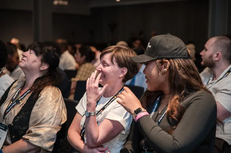 Delegates connecting at Founderfest.