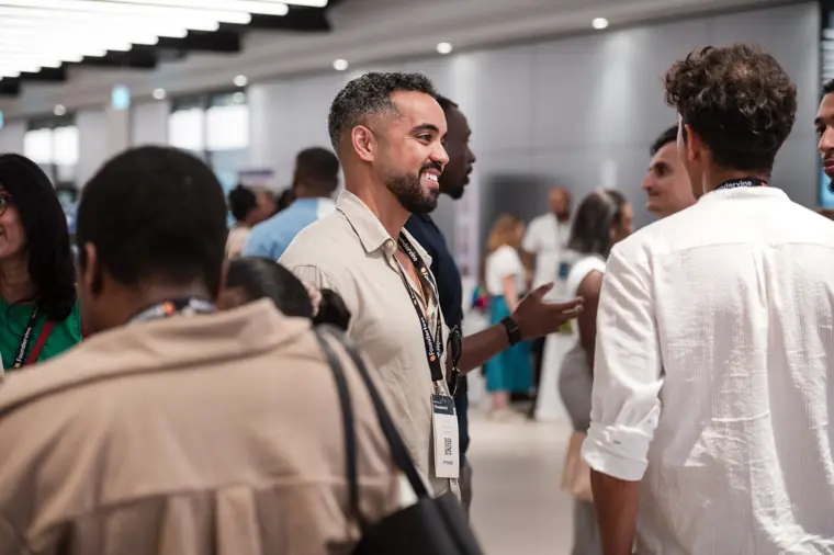 Delegates connecting at Founderfest.