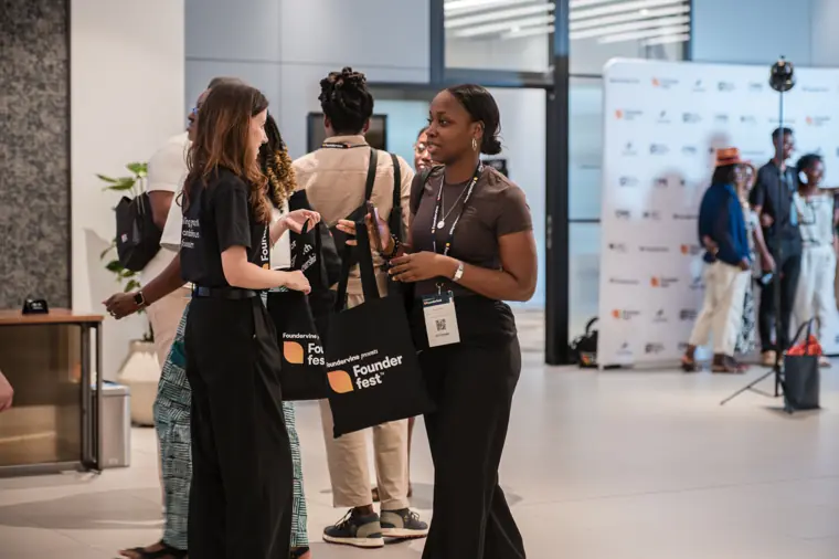 Delegates connecting at Founderfest.