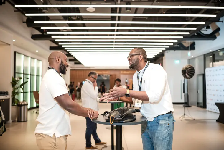 Delegates connecting at Founderfest.