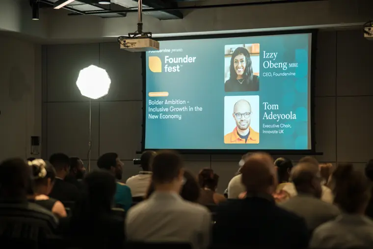 Session underway at Founderfest.