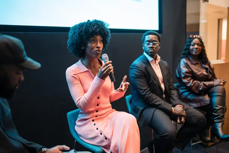 A founder speaks on the later panel.