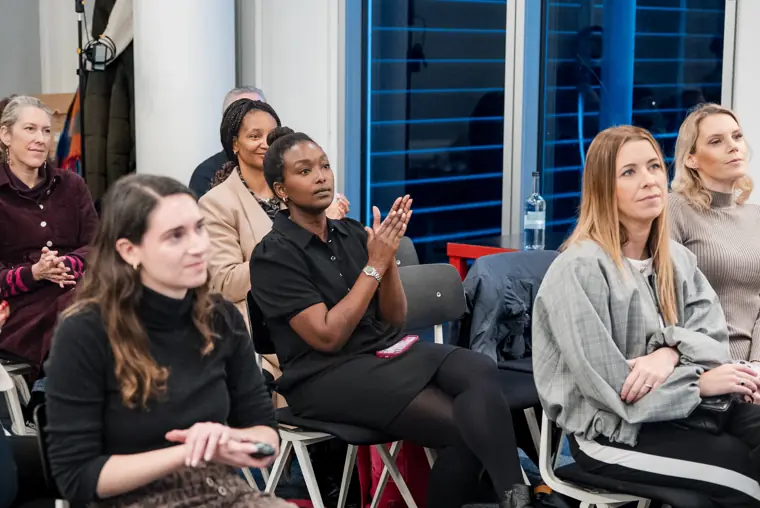 Attendees listen during the Breakthrough launch.