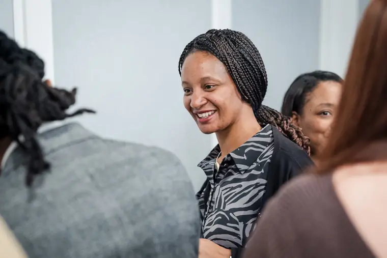 Participants meet for a portrait at the launch.
