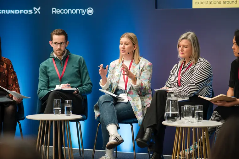 Panel discussion at the edie conference.