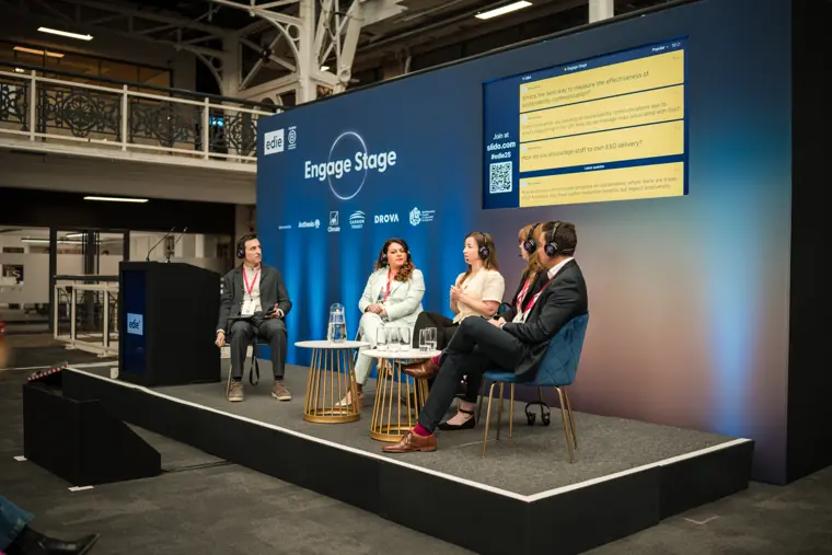Speakers on the Engage Stage.