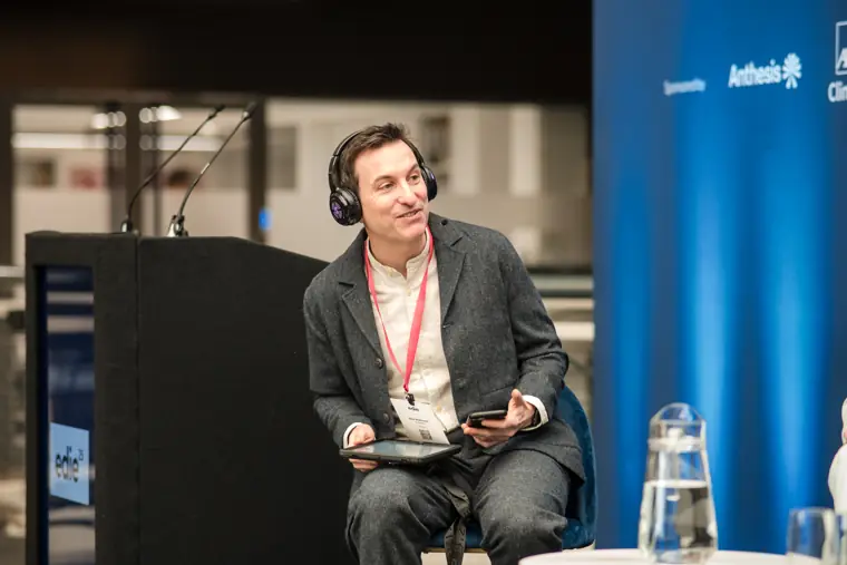 Panellist speaking at the conference.