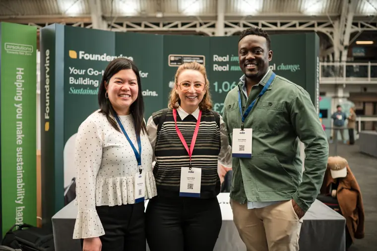 Foundervine team with a visitor.