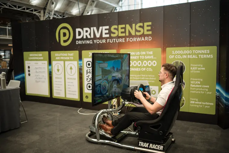 Interactive installation at the exhibition.