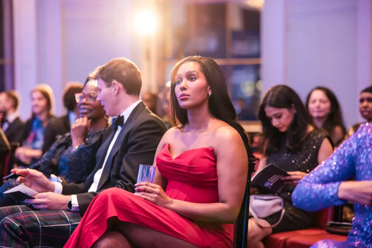 Guests settle in for the awards programme.