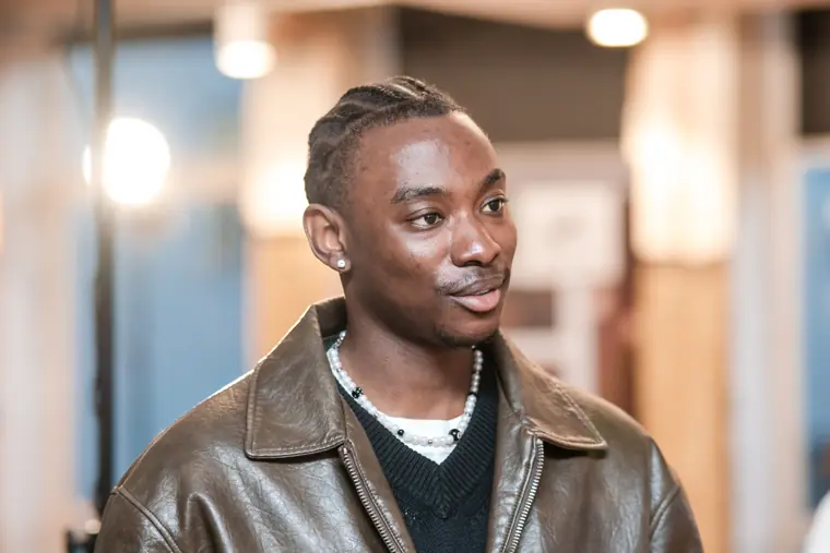 A founder pauses for a portrait after the event.