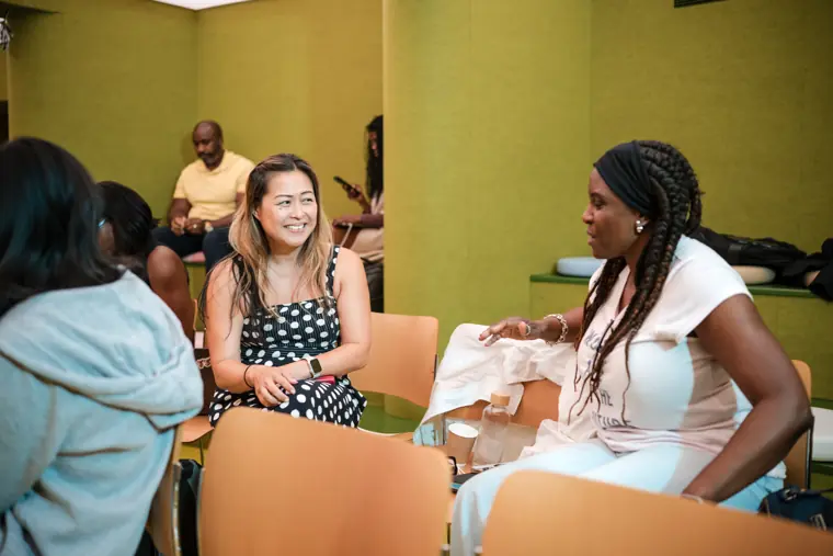 A candid moment from the AI Essentials workshop.