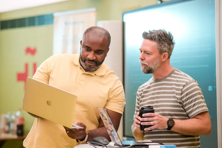 A candid moment from the AI Essentials workshop.
