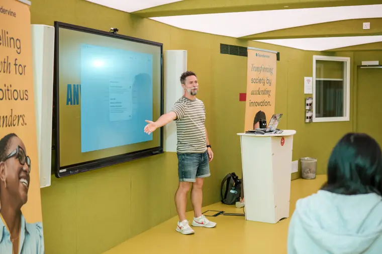A presentation at the Foundervine programme launch.