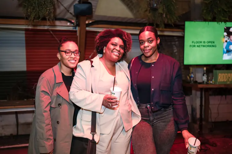 Founders pose together during the event.