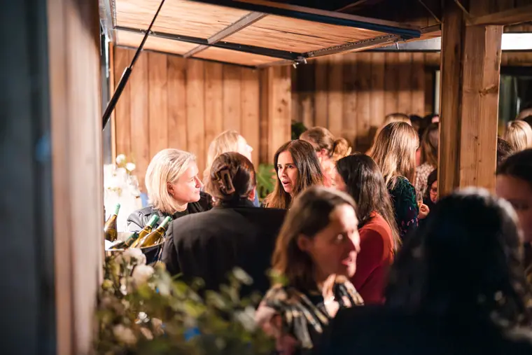 A wider view of the Goodwin reception.
