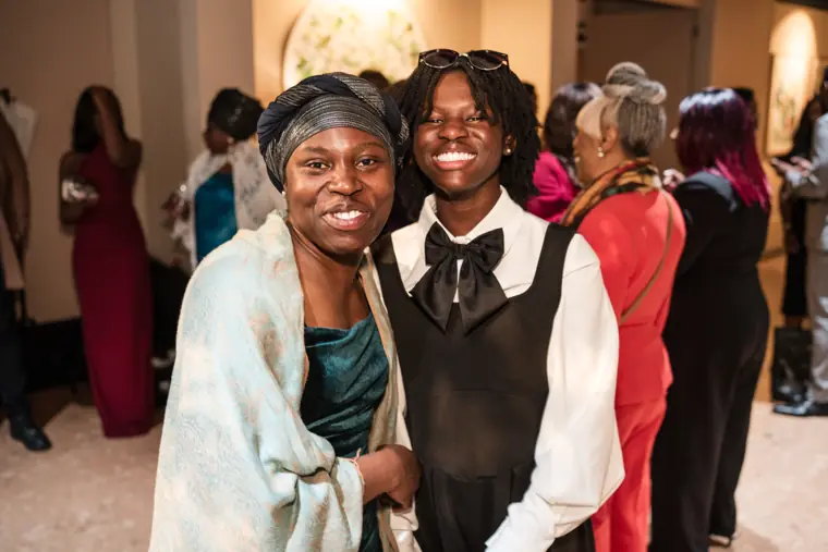 Group portrait at Izzy Obeng’s MBE celebration.