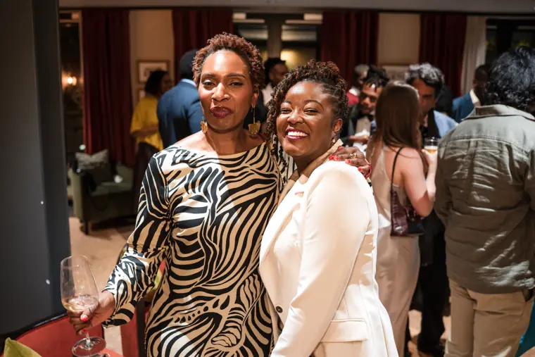 Group portrait at Izzy Obeng’s MBE celebration.