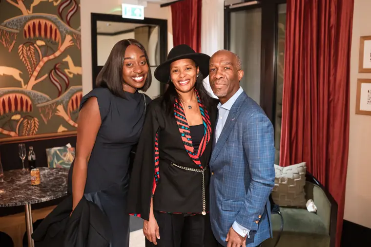Group portrait at Izzy Obeng’s MBE celebration.