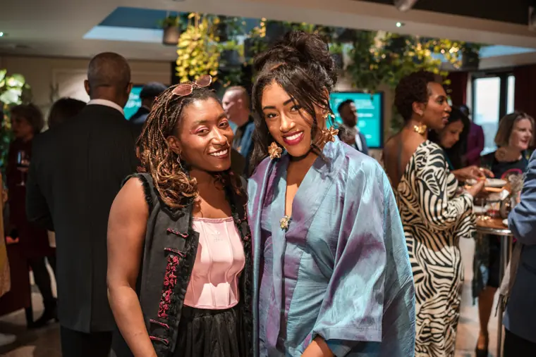 Group portrait at Izzy Obeng’s MBE celebration.