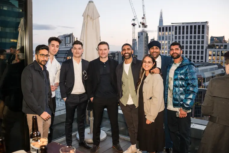 MaMedica team members posing together in daylight.