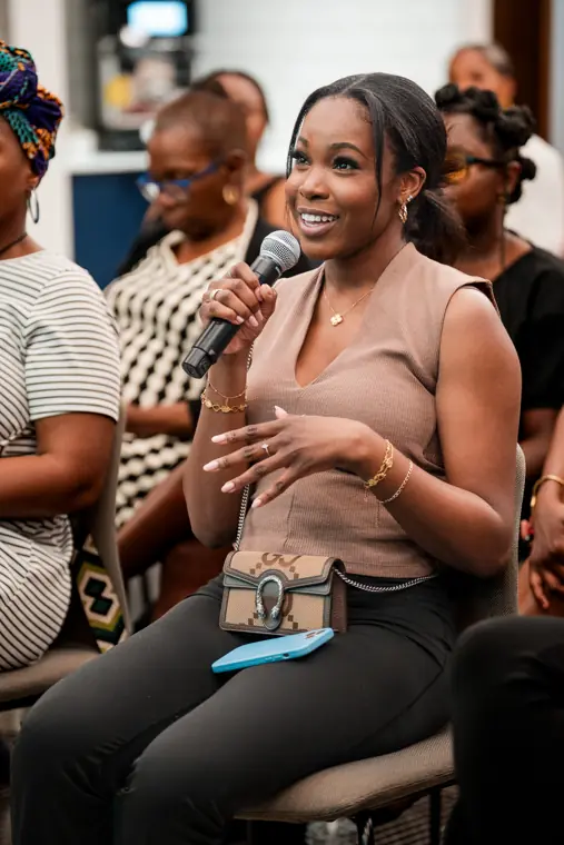 Founders listen during a presentation.