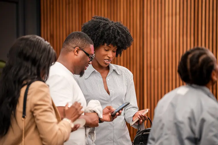 Founders connect at the Wray Forward event.
