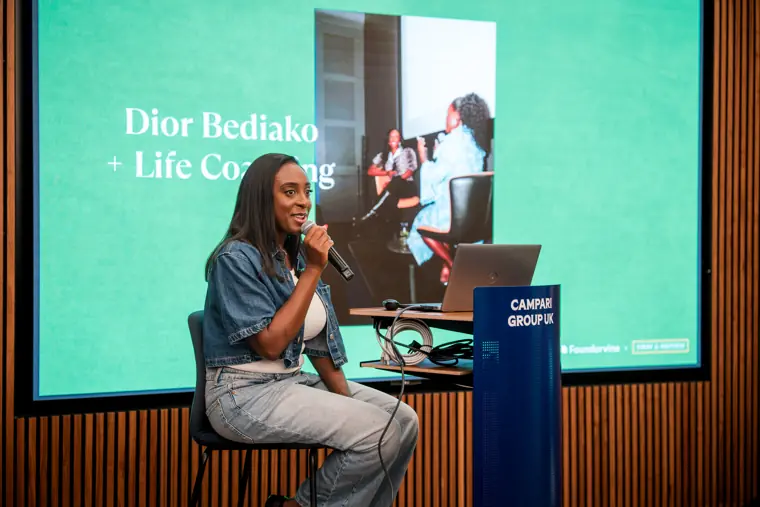 A presentation during the founder workshop.