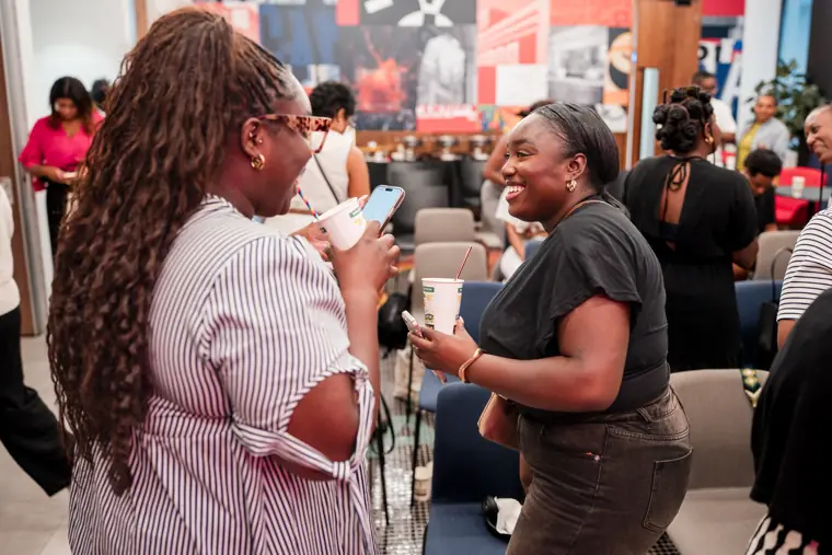 Founders connect at the Wray Forward event.