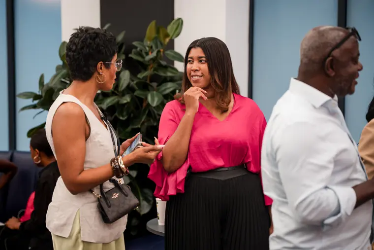 Founders connect at the Wray Forward event.