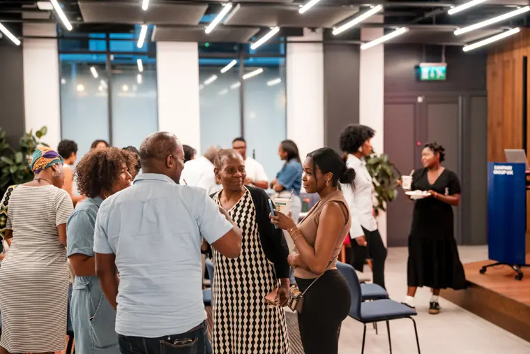 Founders connect at the Wray Forward event.