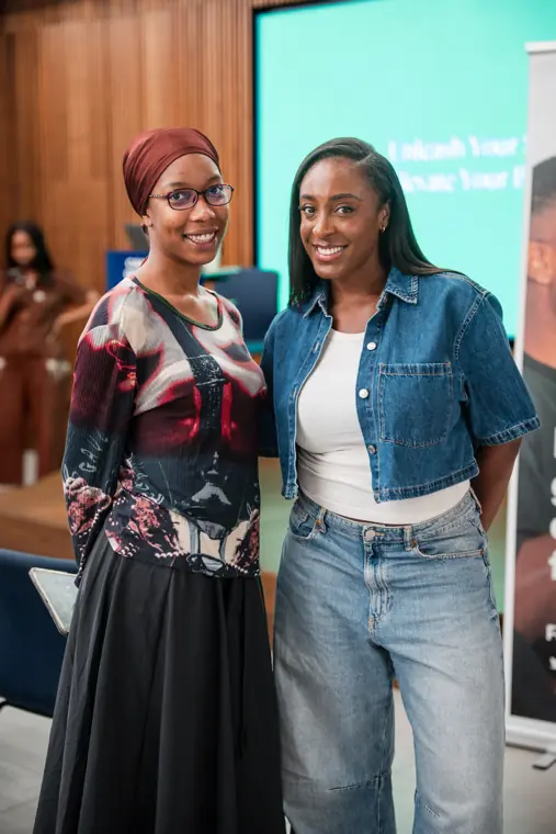 A group moment at the business building event.