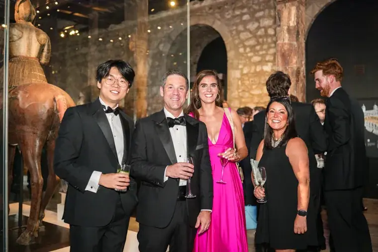 A group of guests in evening dress at the indoor reception at the Chambers High Net Worth Awards 2025.