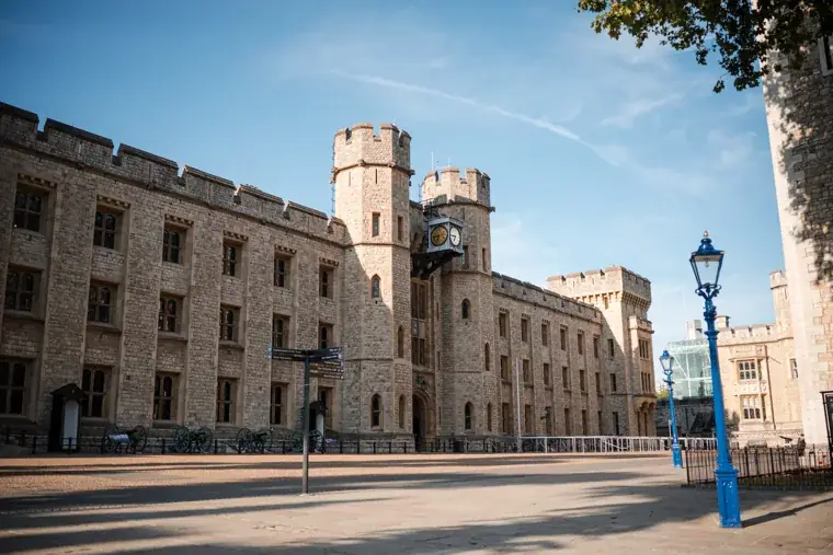 A wide view of the historic buildings inside the Tower of London at the Chambers High Net Worth Awards 2025.