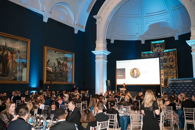 Guests watching the awards presentation at the Chambers UK Awards winter edition.