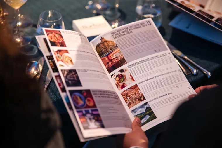 The printed awards programme held open at dinner at the Chambers UK Awards winter edition.